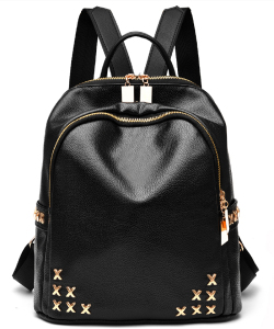 Fashion Style Simple Travel Bag PU Women Backpack